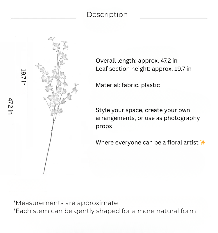 Airy Botanical Leaf Branch – 47"