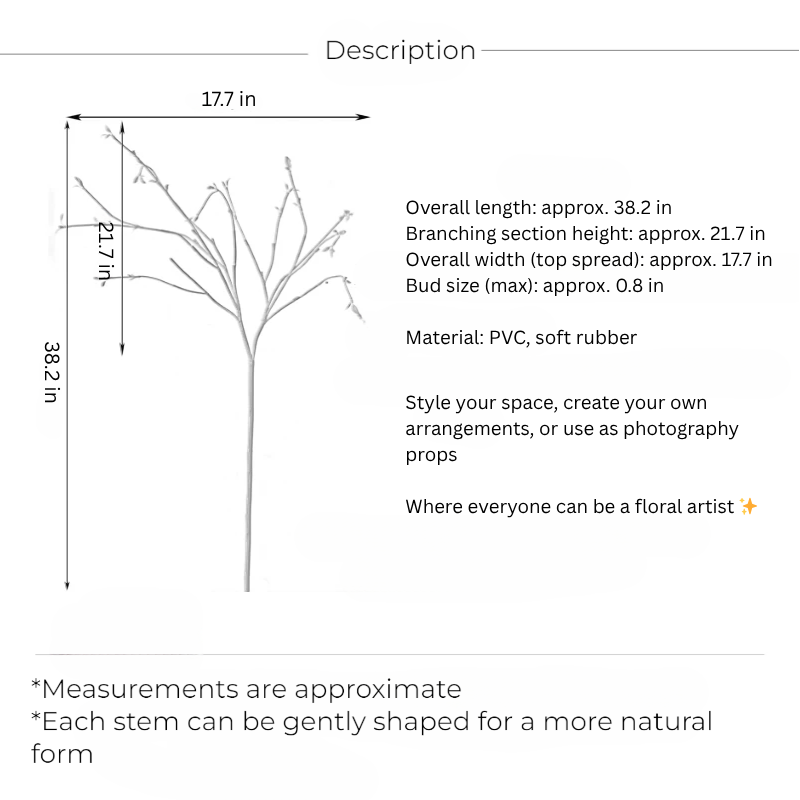 Airy Willow Bud Branch – 38.2"