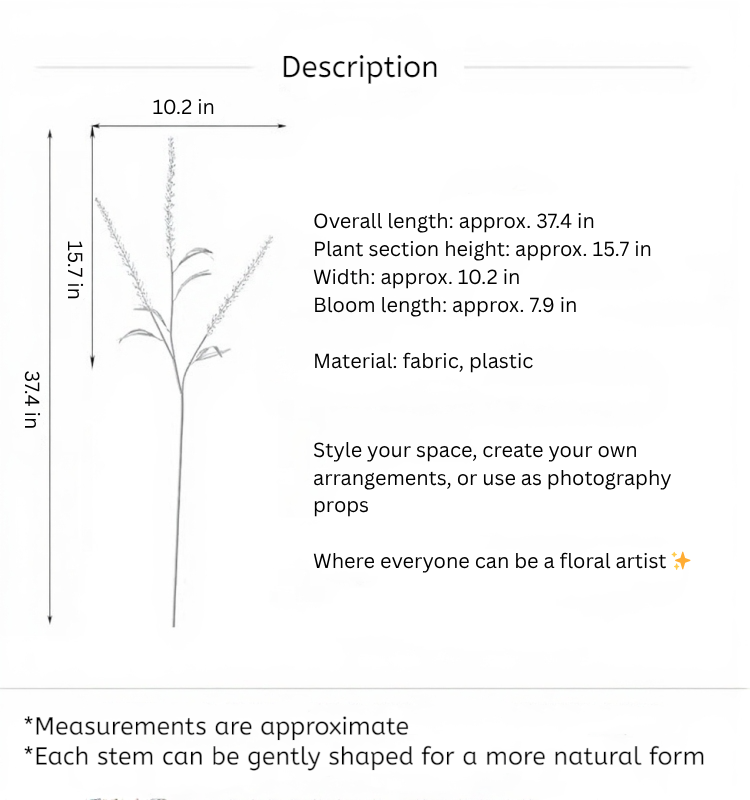 Airy Grass Spray (Ornamental Grass) – 37"