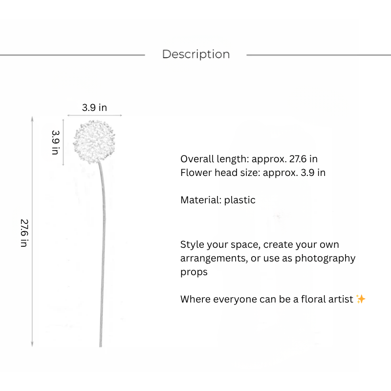 Allium Ball Stem – 27"