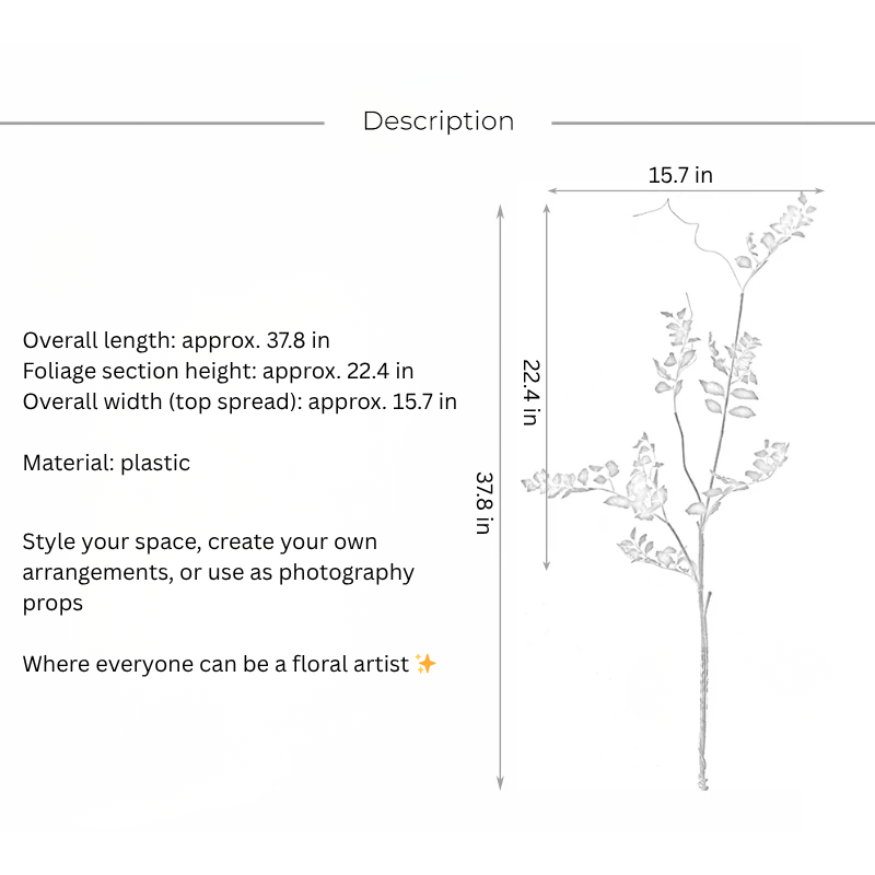 Airy Autumn Leaf Branch – 38"