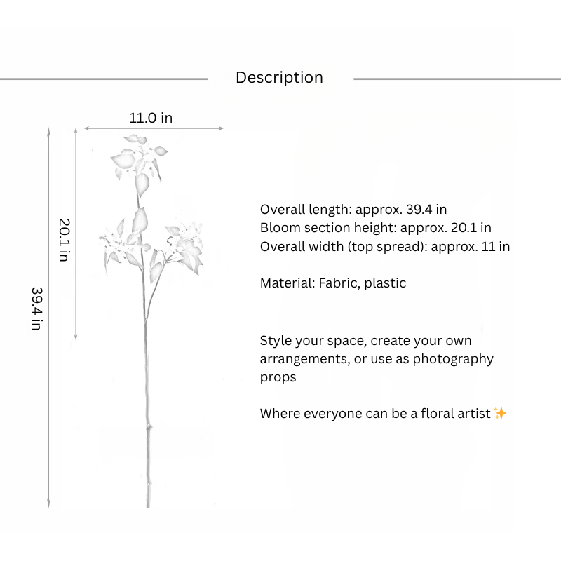 Blush Pear Blossom Branch – 39"