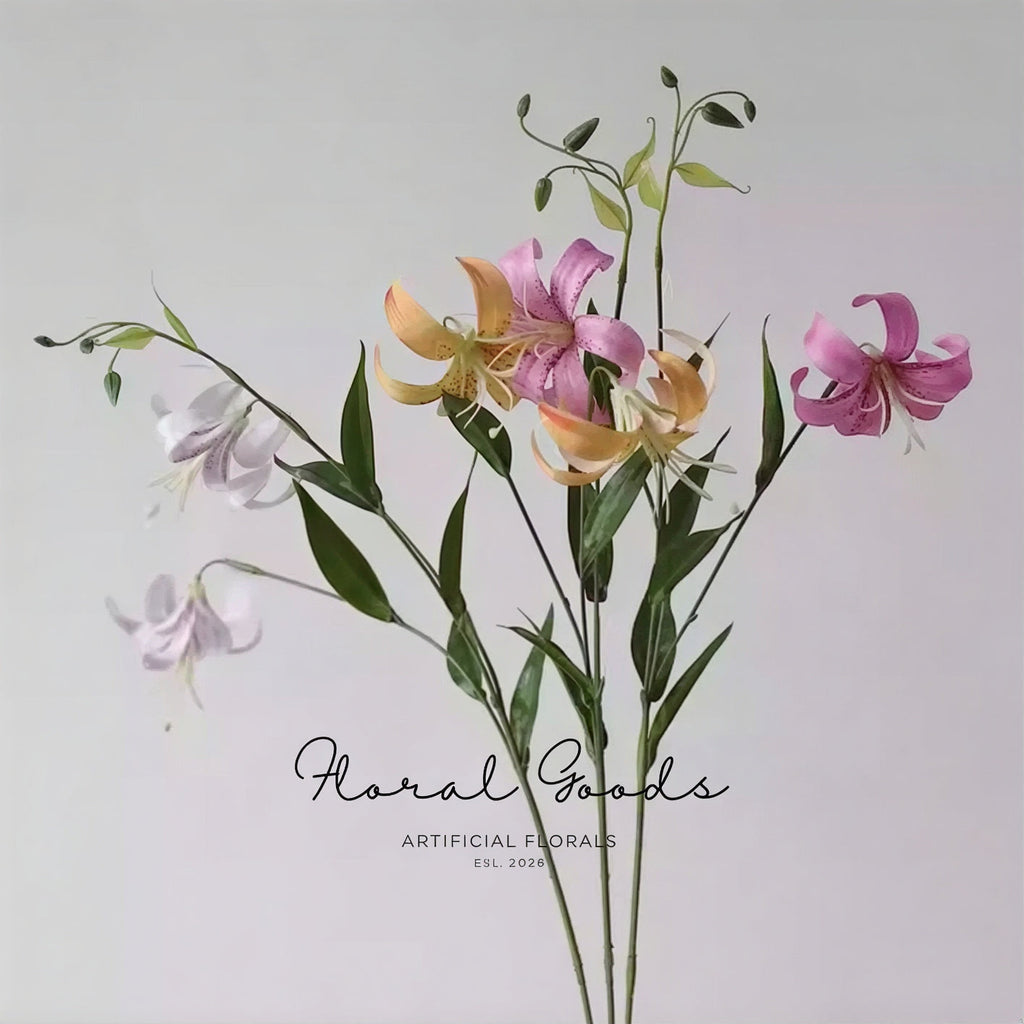 Blooming Lily Stem – 29.5"
