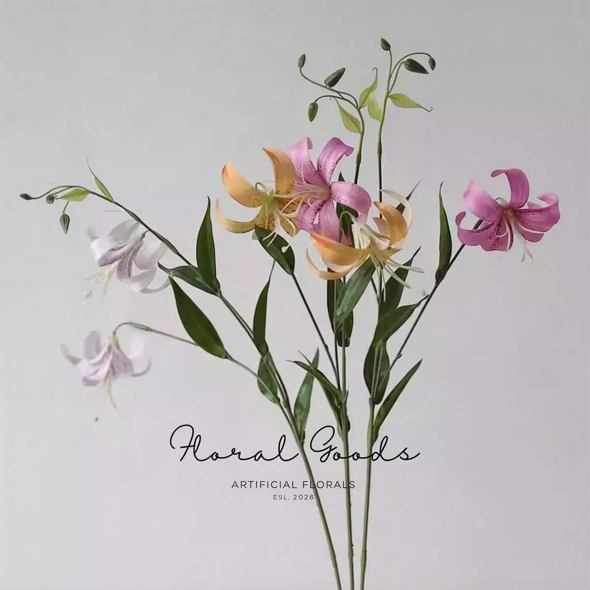 Blooming Lily Stem – 29.5"