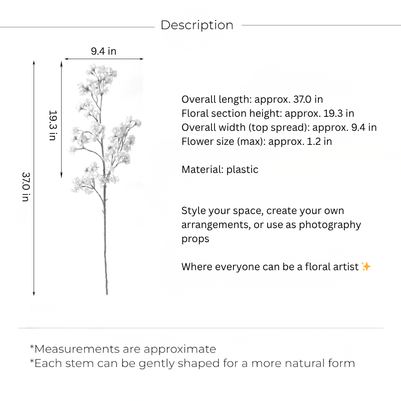 Elegant Blossom Branch – 37"