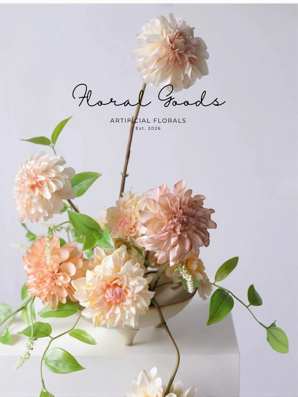 Café au Lait Dahlia Stem – 24"