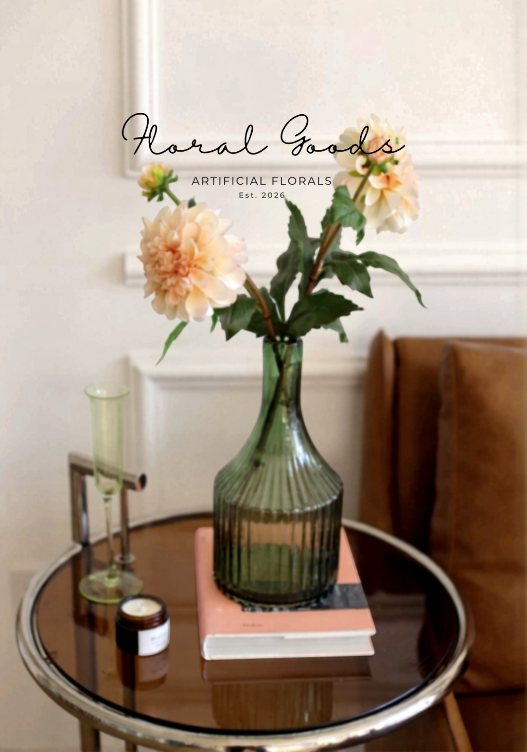 Café au Lait Dahlia Stem – 24"