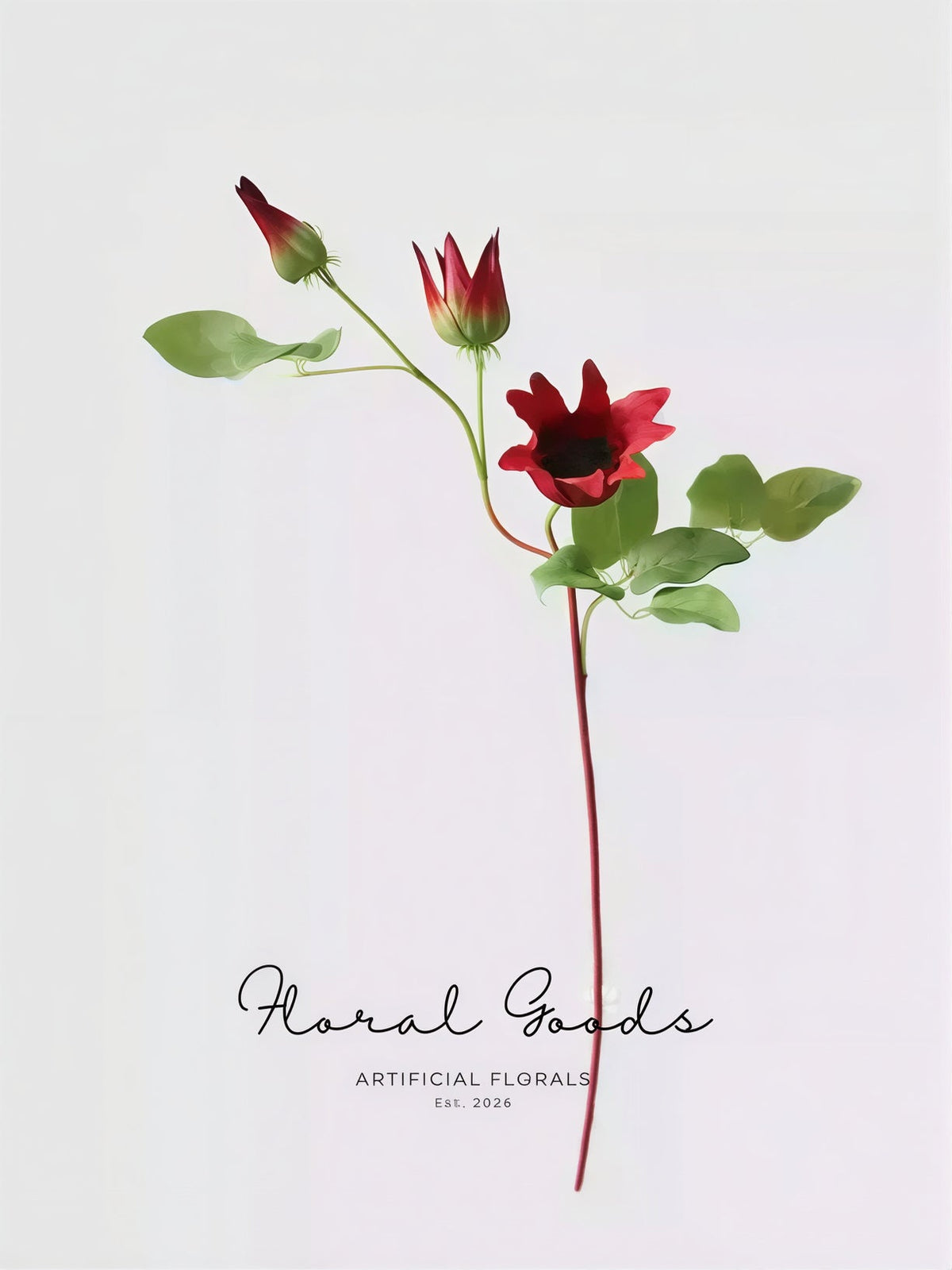 Clematis Bloom Stem – 17.7"