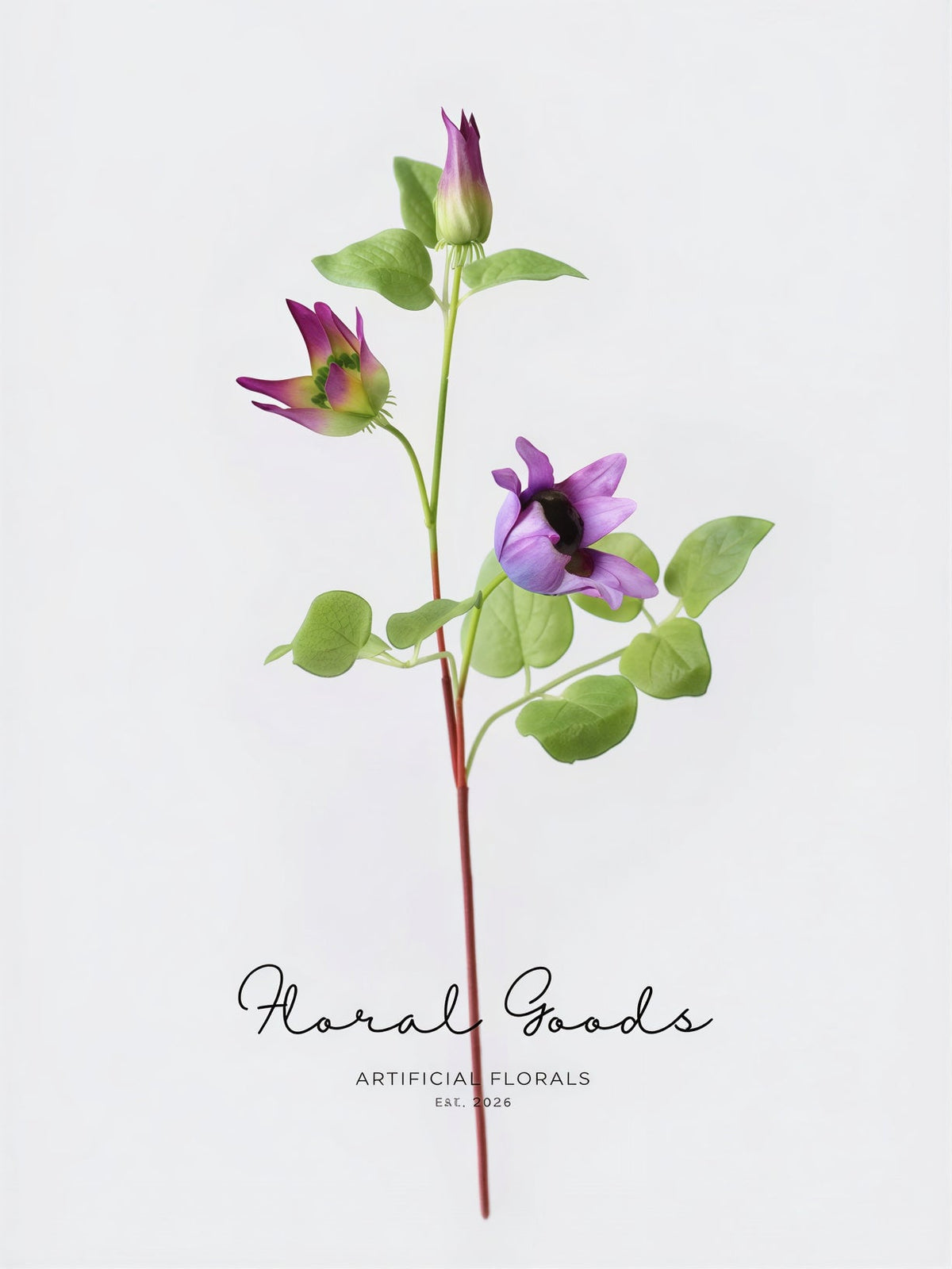 Clematis Bloom Stem – 17.7"