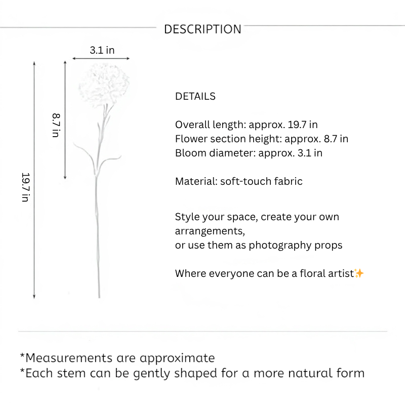 Classic Carnation Stem – 20"