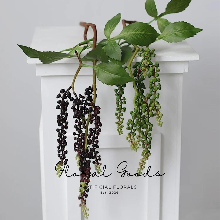 Cascading Berry Vine Stem – 31.5”