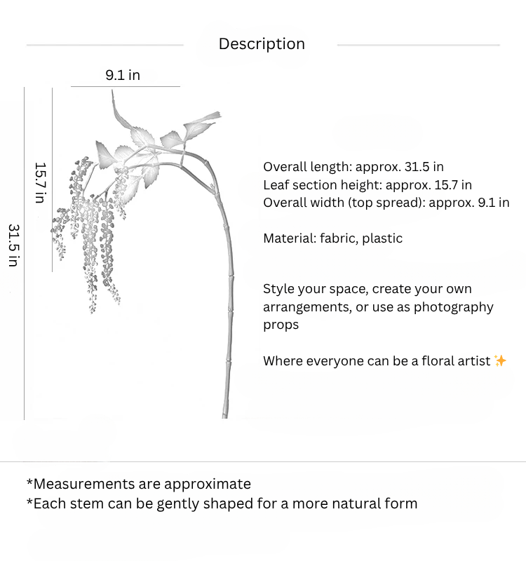 Cascading Berry Vine Stem – 31.5”