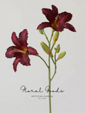 Painterly Daylily Stem – 33"