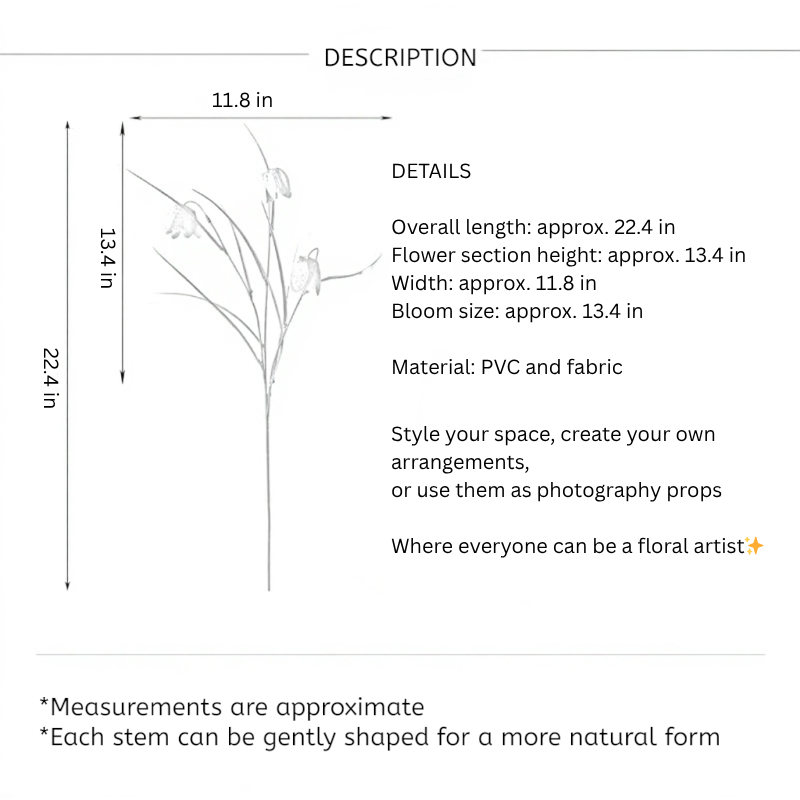 Delicate Fritillaria Spray – 22"