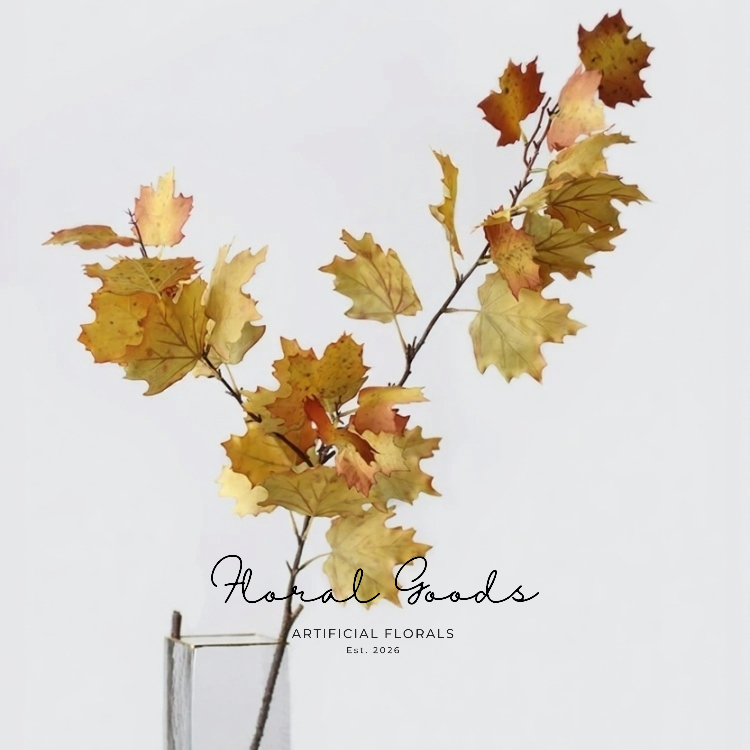 Golden Autumn Maple Spray – 47.2"