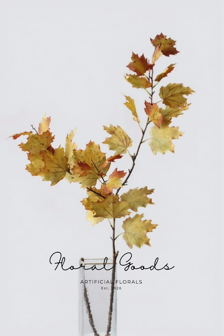 Golden Autumn Maple Spray – 47.2"