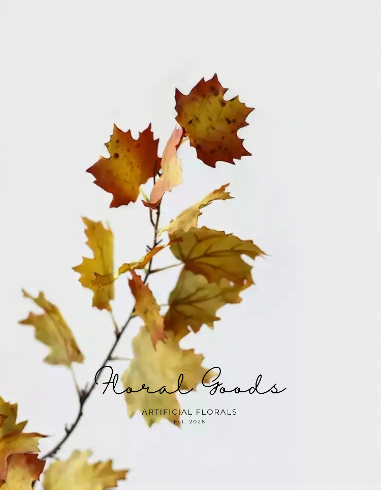 Golden Autumn Maple Spray – 47.2"