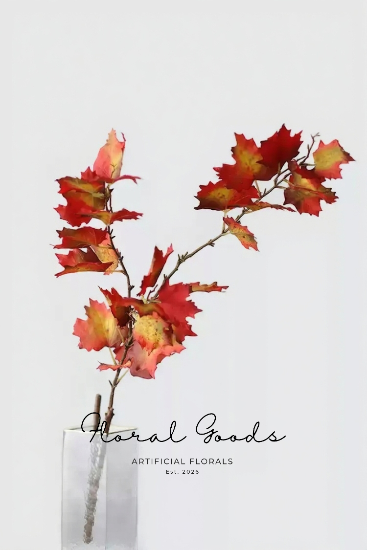 Golden Autumn Maple Spray – 47.2"