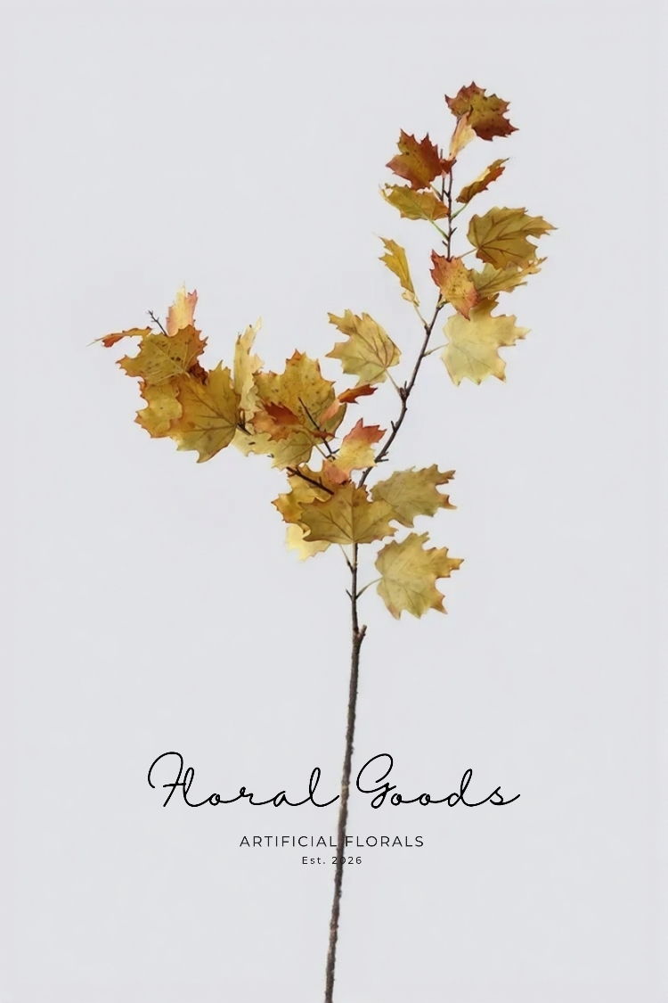 Golden Autumn Maple Spray – 47.2"