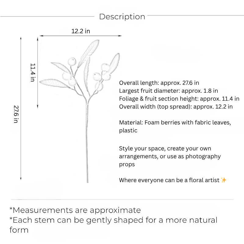 Golden Loquat Branch – 27.6"