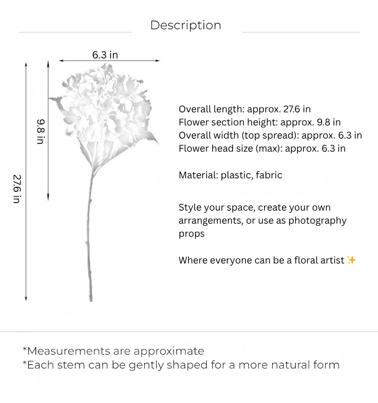 Garden Hydrangea Stem – 27.5"