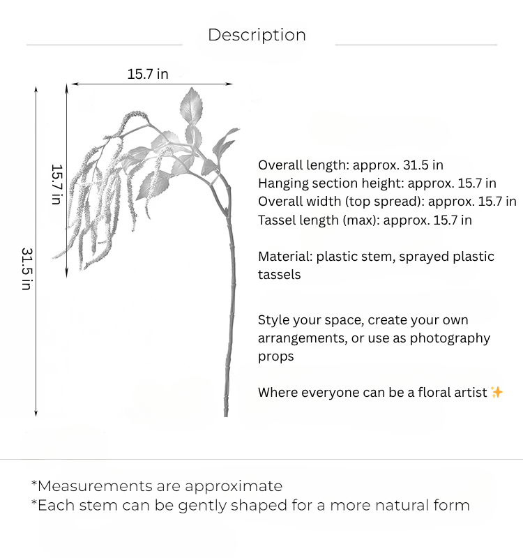Hanging Amaranthus Branch – 27"