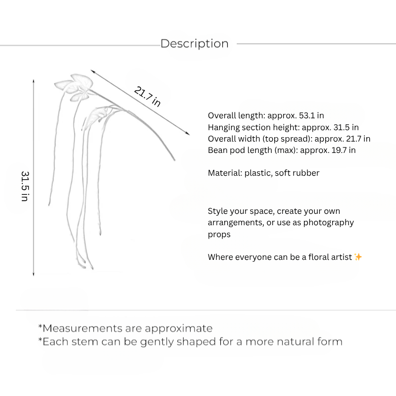 Hanging Bean Pod Branch – 31.5"
