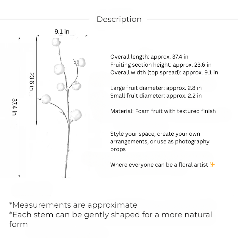 Harvest Persimmon Branch – 37.4"