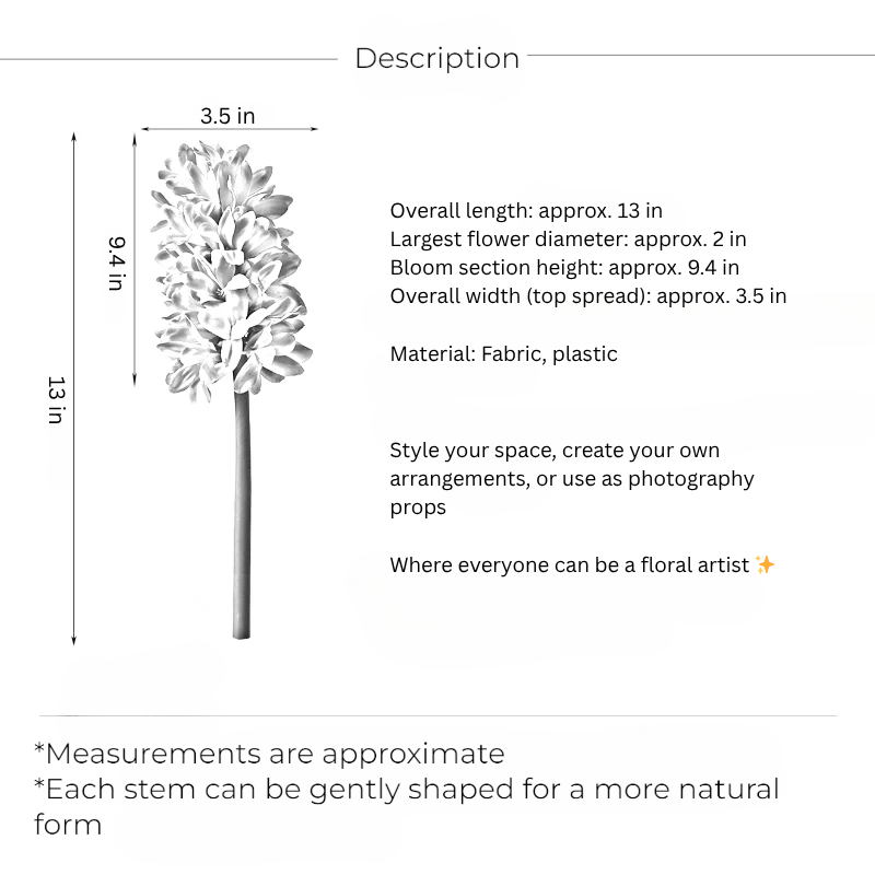 Classic Hyacinth Stem – 13"