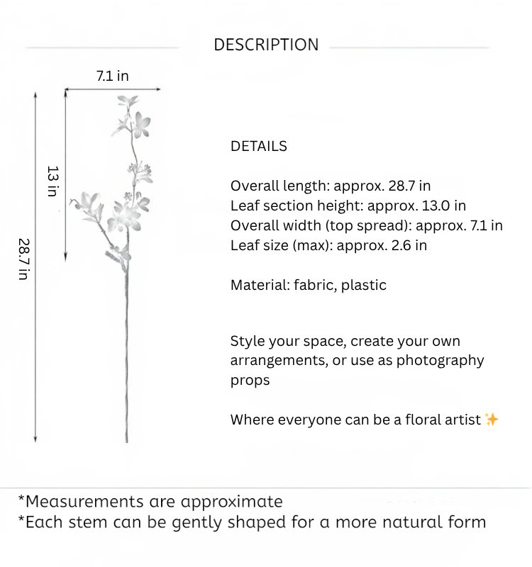 Kanzan Inspired Leaf Branch – 28.7"