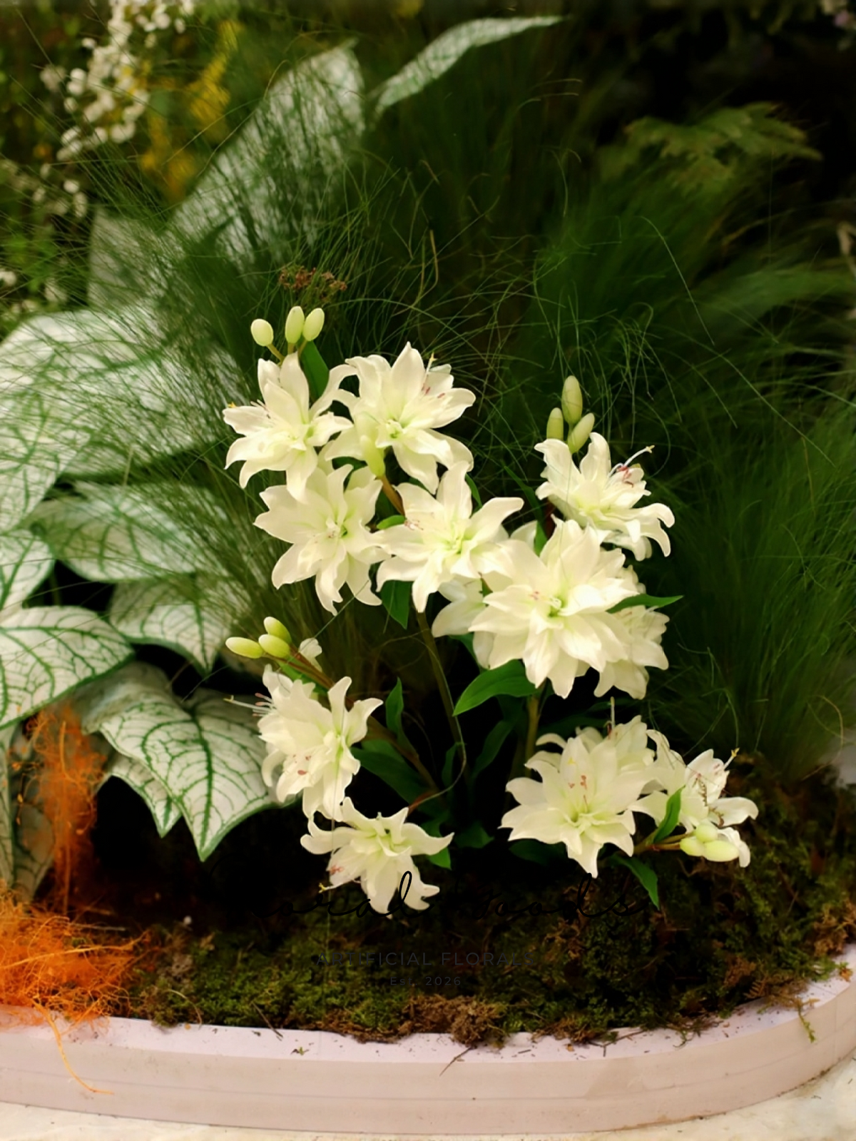 Layered Petal Lily Stem – 23.6"