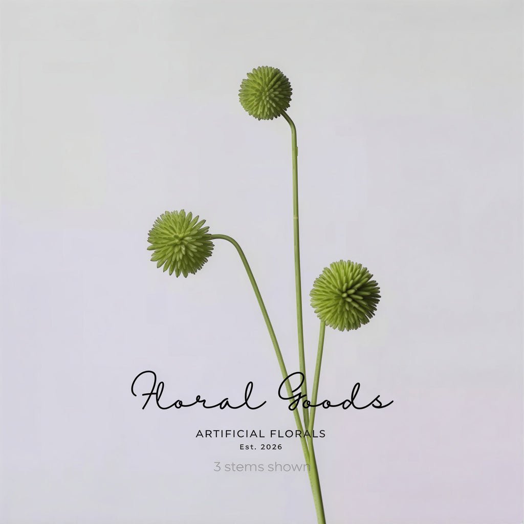 Modern Globe Thistle Stem – 17"