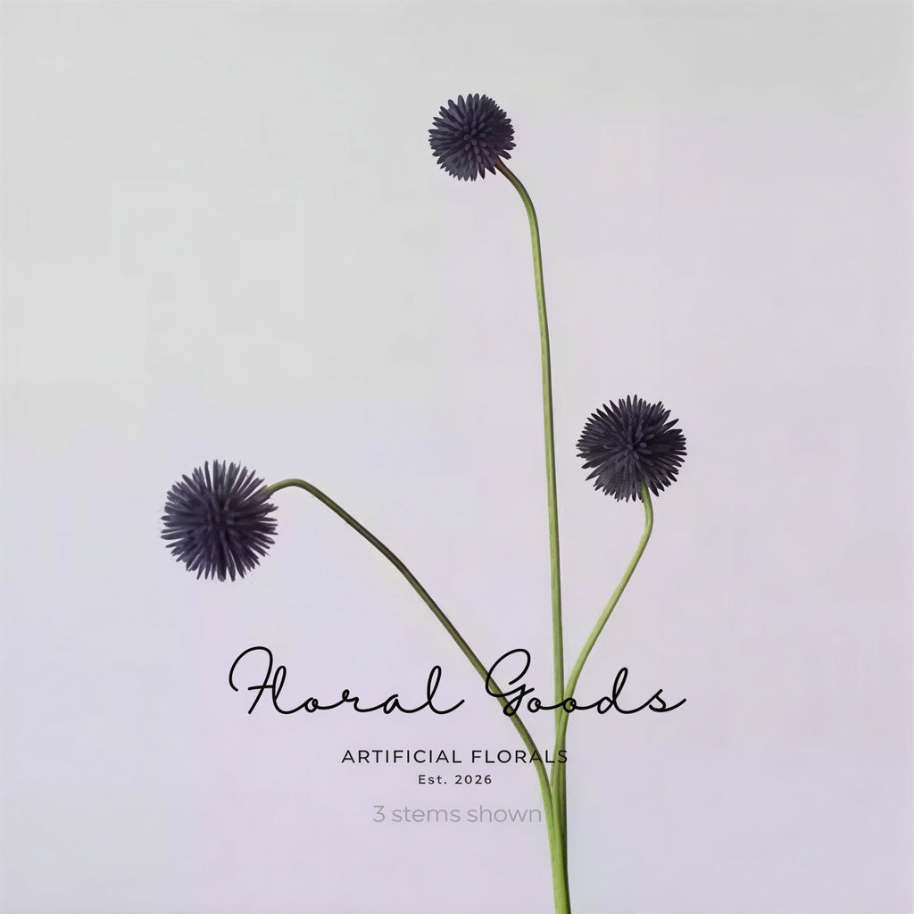 Modern Globe Thistle Stem – 17"