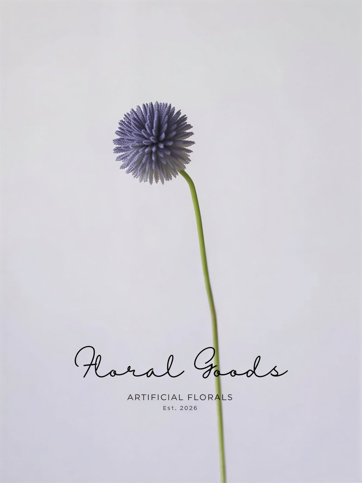 Modern Globe Thistle Stem – 17"