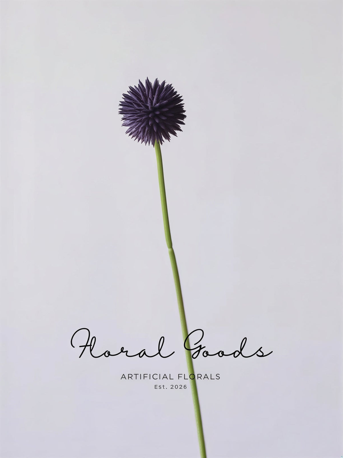 Modern Globe Thistle Stem – 17"