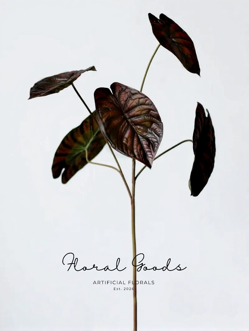 Moody Alocasia Leaf Stem – 28.3"