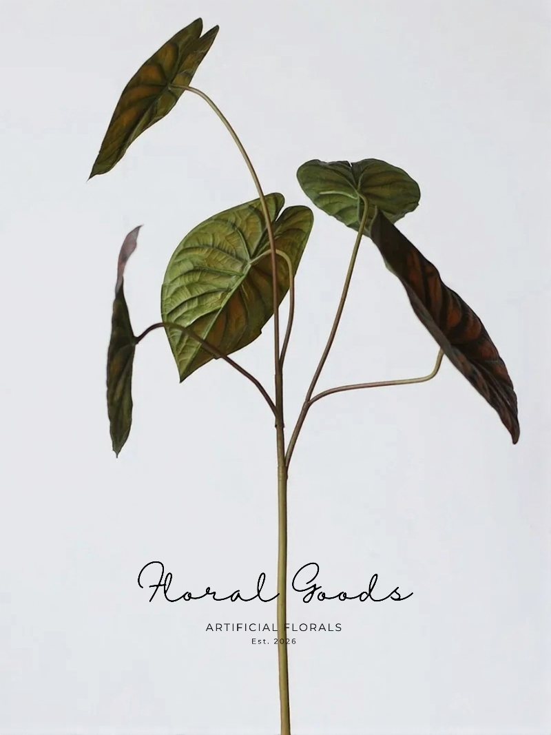 Moody Alocasia Leaf Stem – 28.3"