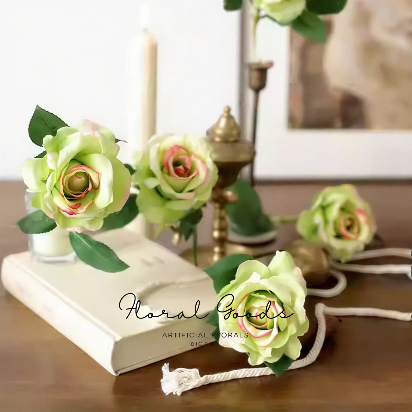 Modern Garden Rose Stem – 14"