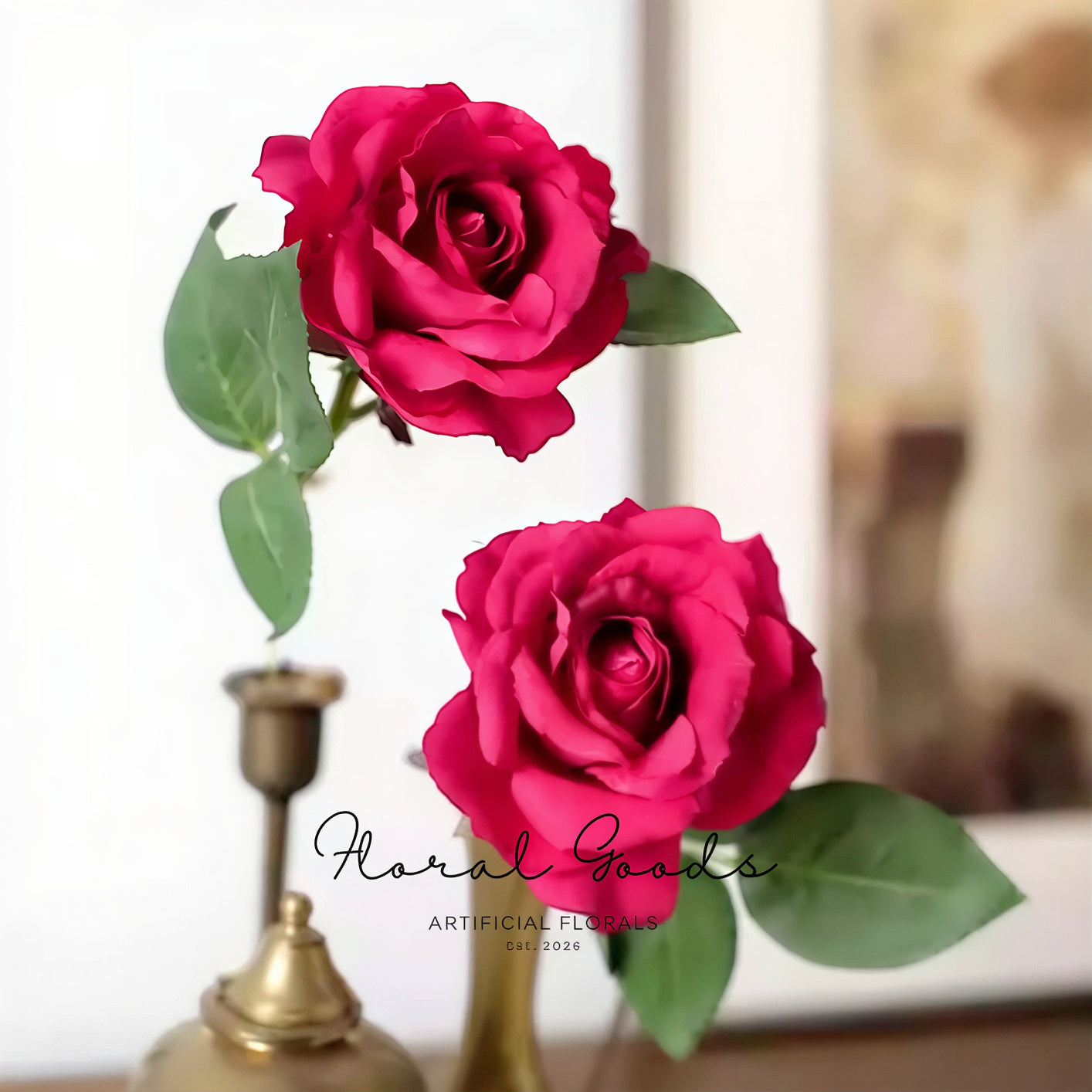 Modern Garden Rose Stem – 14"