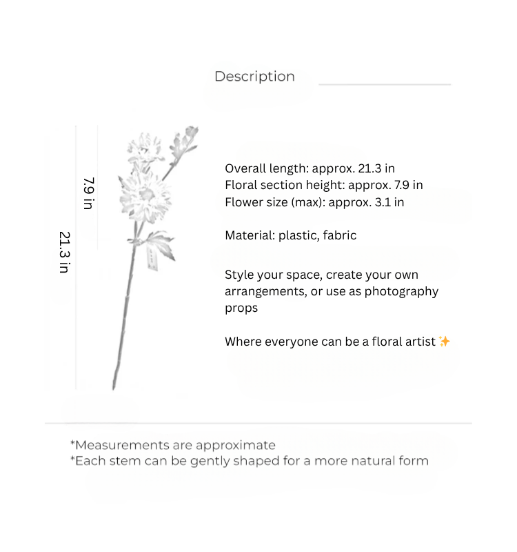 Meadow Zinnia Spray – 21"