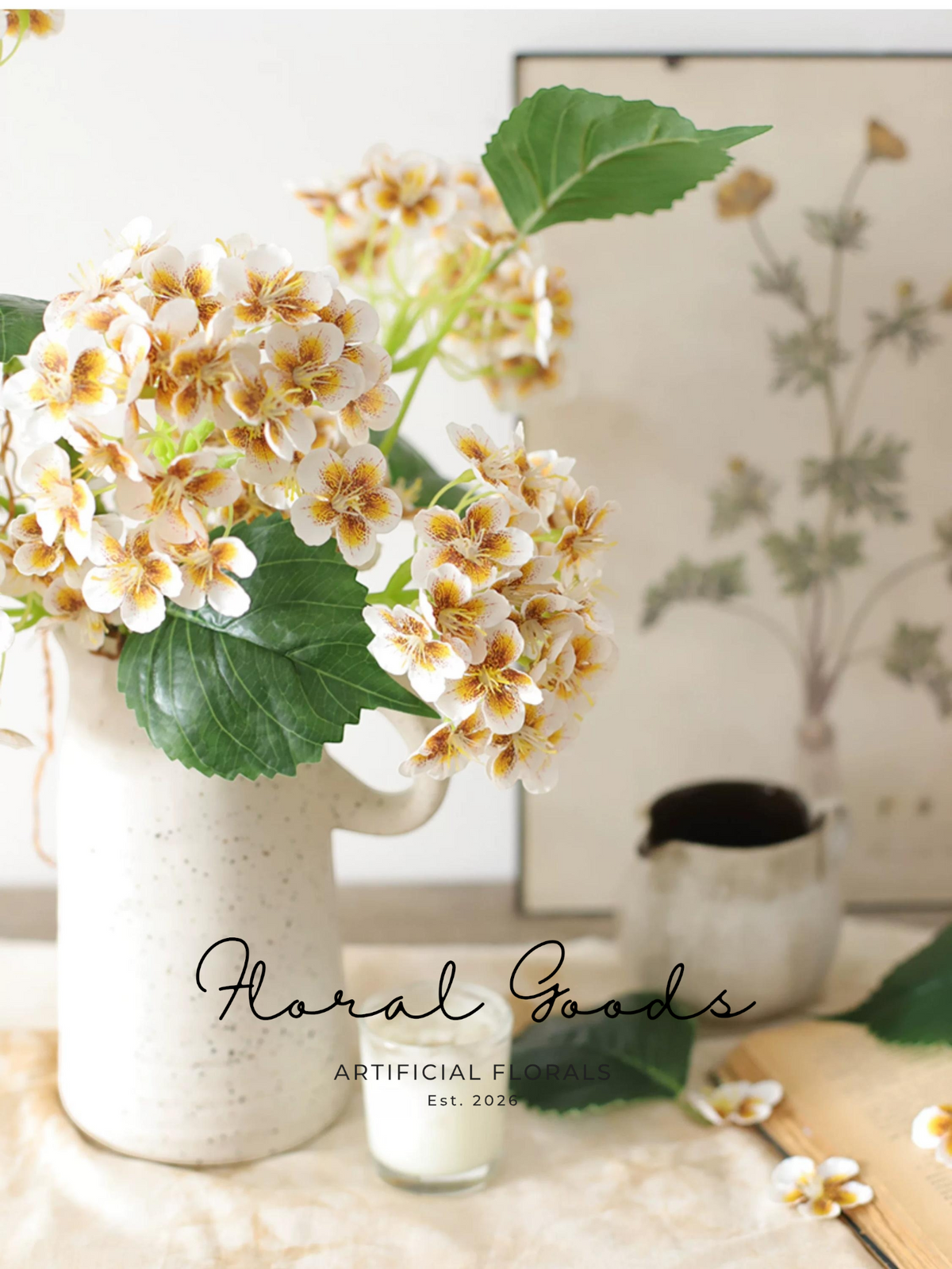 Meadow Hydrangea Stem – 29.5"