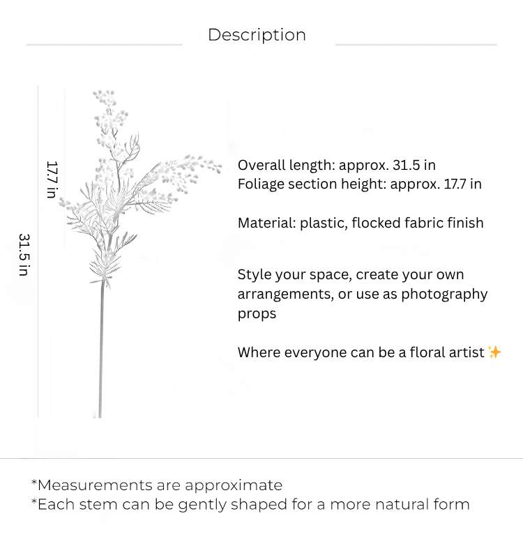 Golden Mimosa Stem – 31"