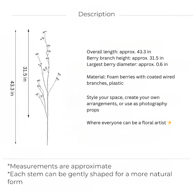 Noir Berry Branch – 43"