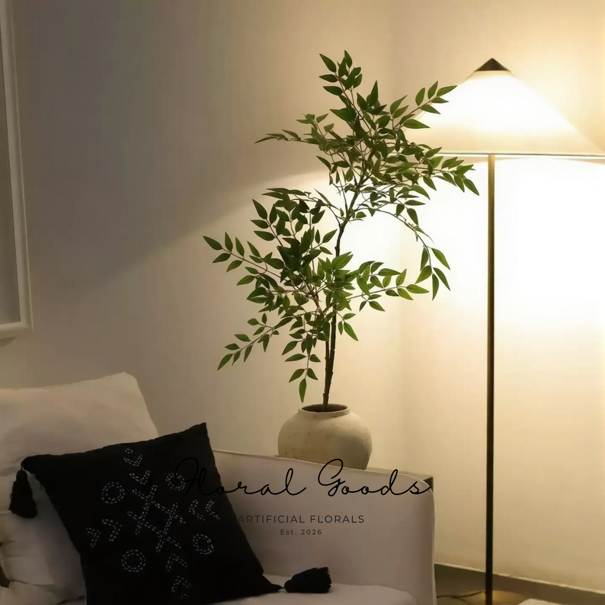 Oversized Willow Leaf Branch – 43.3"