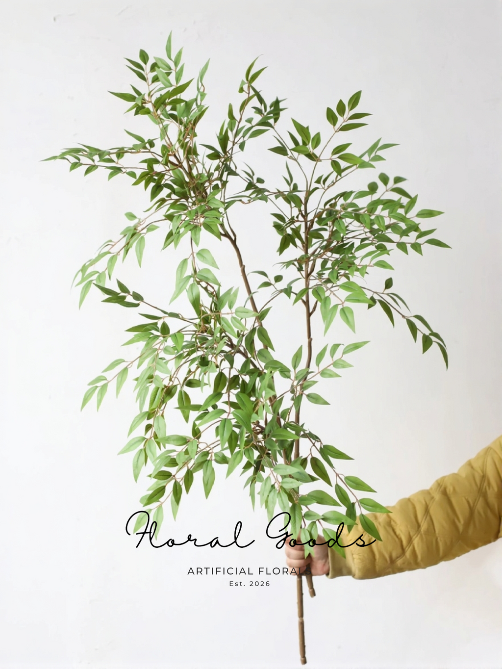 Oversized Willow Leaf Branch – 43.3"