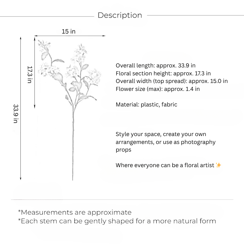 Garden Phlox Spray – 34"