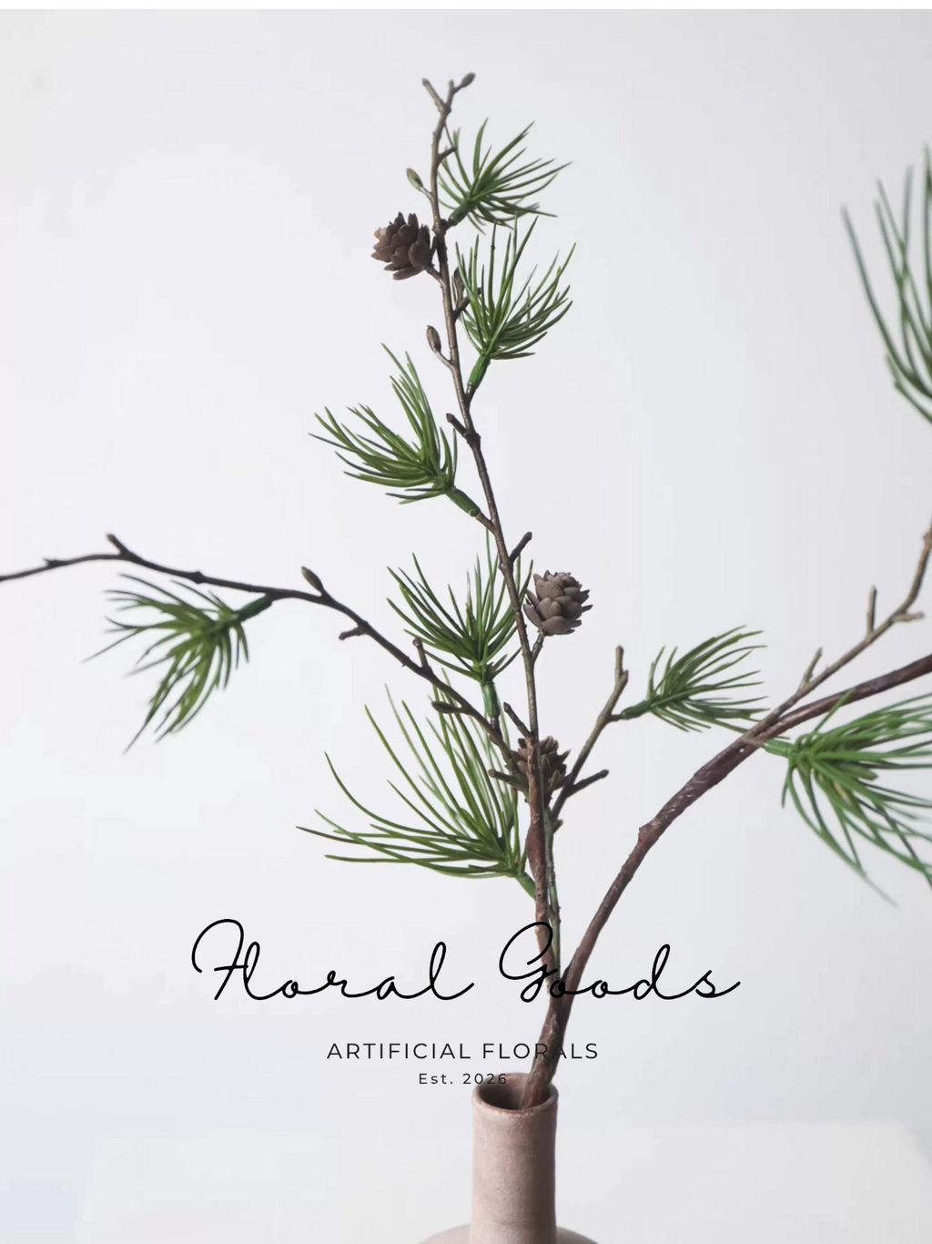 Wild Pine Branch with Cones – 43"