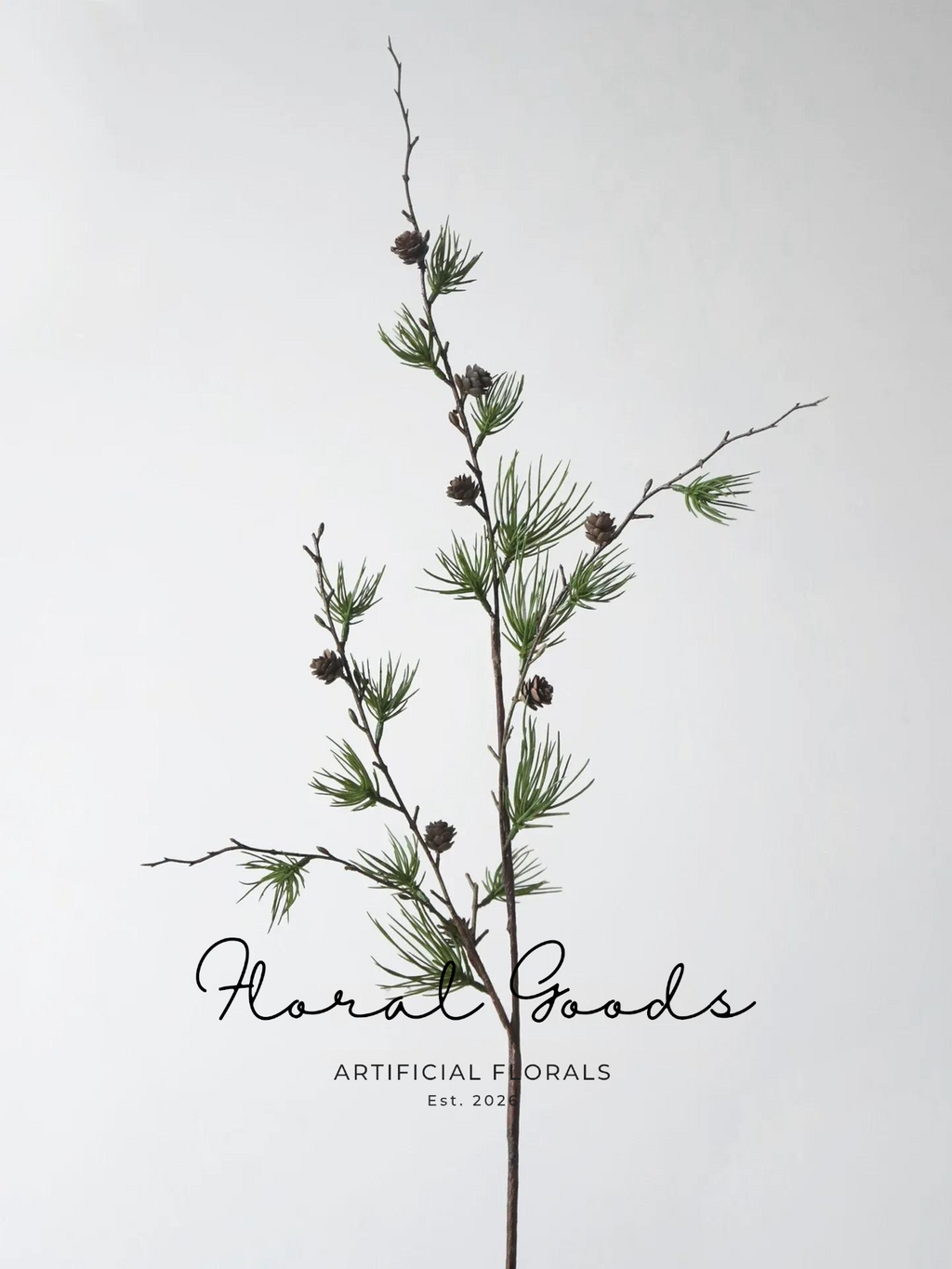 Wild Pine Branch with Cones – 43"