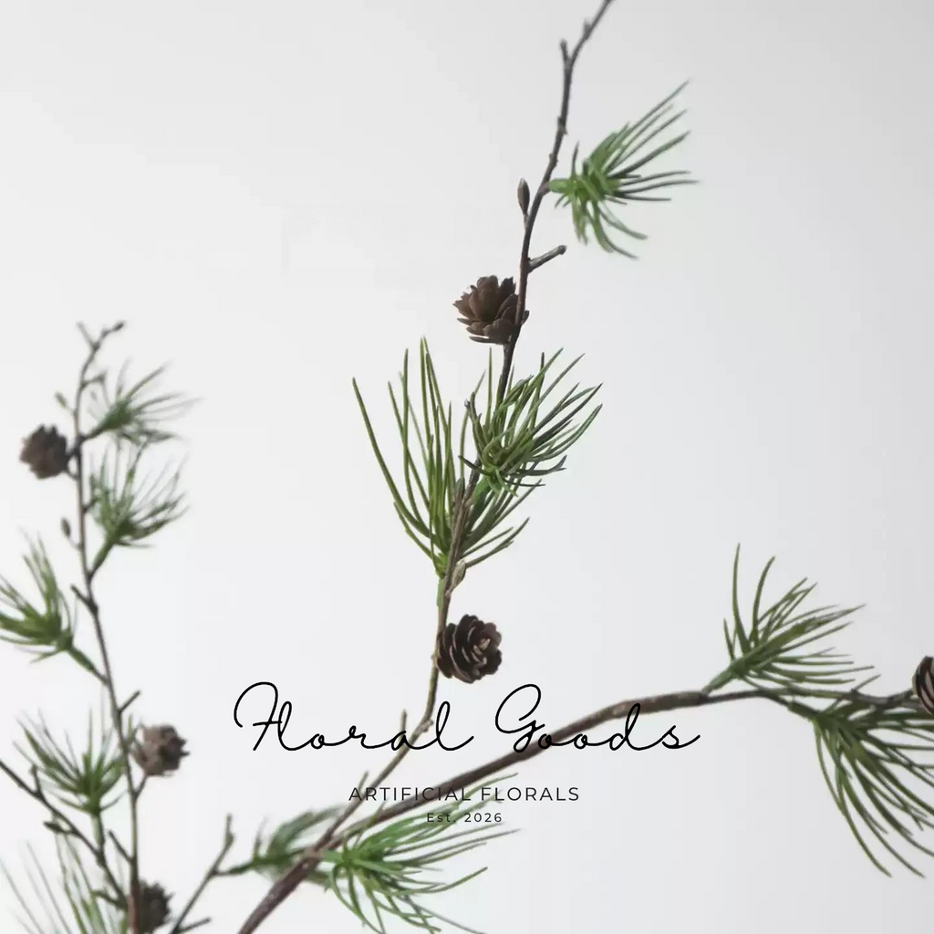 Wild Pine Branch with Cones – 43"
