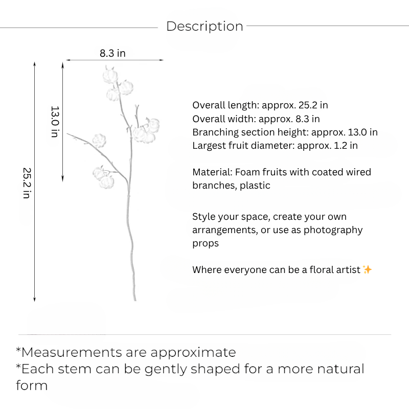 Decorative Pumpkin Stem – 25.2"